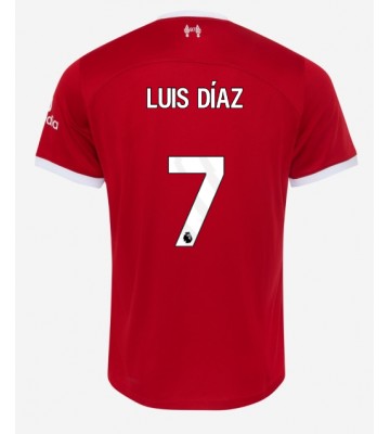 Maillot de foot Liverpool Luis Diaz #7 Domicile 2023-24 Manches Courte